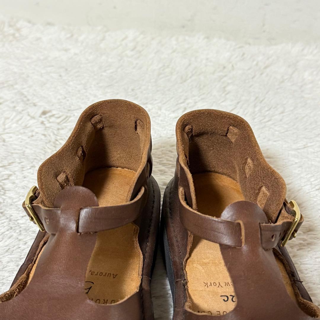 ⭐️未使用品⭐️　オーロラシューズ　Tストラップ　ウエストインディアン　ブラウン