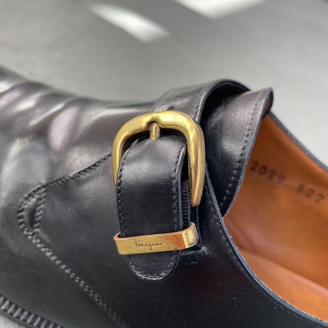 Ferragamo モンクストラップシューズ サイズ6 2E