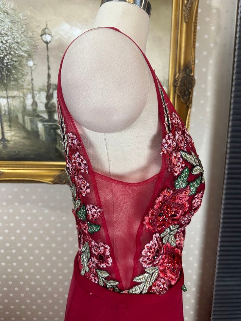 刺繍タイトロングドレス演奏会ステージ誕生日二次会パティーキャバ嬢ナイトクラブ