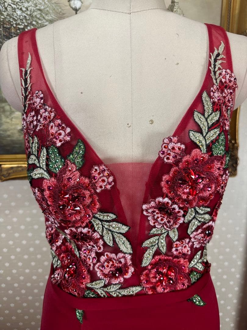 刺繍タイトロングドレス演奏会ステージ誕生日二次会パティーキャバ嬢ナイトクラブ