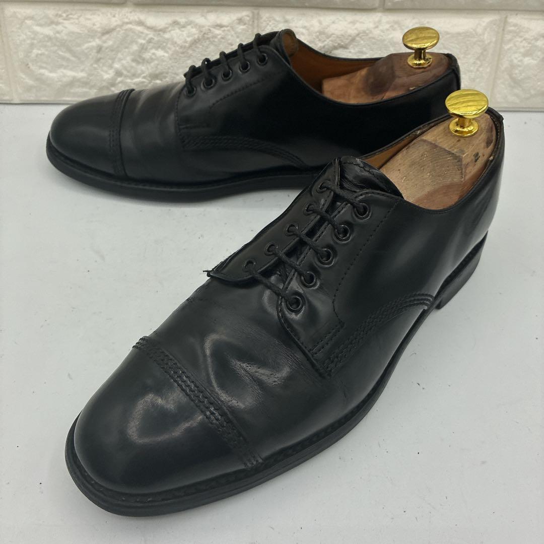【名品】サンダース 1128B ミリタリーダービーシューズ 7 ブラック