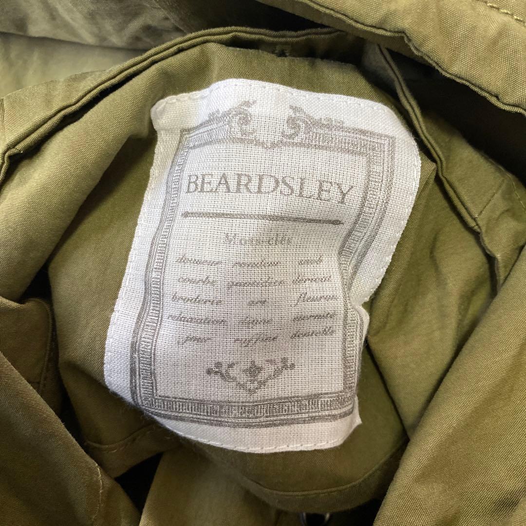 BEARDSLEY ビアズリー コットンナイロンミドル丈モッズコート カーキ