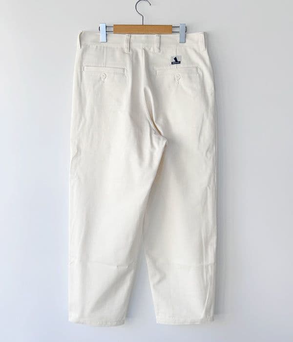 パンツ DESCENDANT DC-3 TWILL TROUSERS White