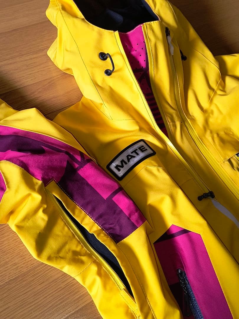MIZUNO スキージャケット イエロー/ピンク