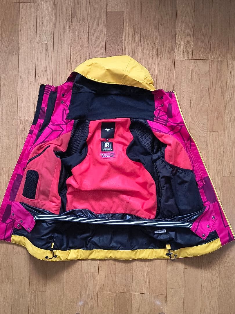 MIZUNO スキージャケット イエロー/ピンク