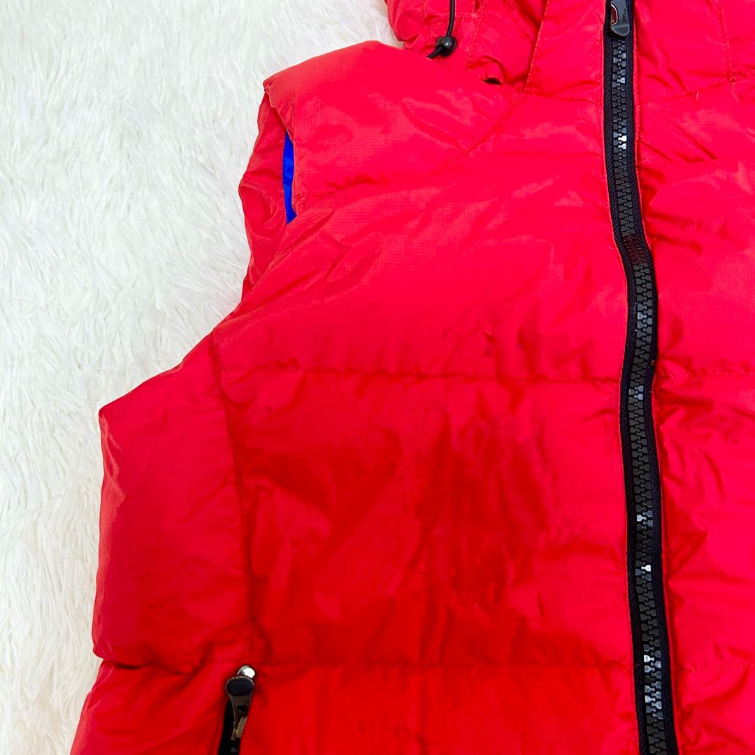 美品✨ポロ　ラルフローレン　POLO ダウンベスト　赤　レッド　ビッグポニー