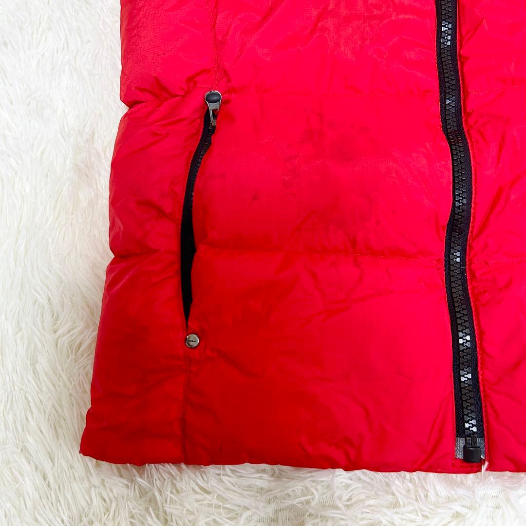 美品✨ポロ　ラルフローレン　POLO ダウンベスト　赤　レッド　ビッグポニー