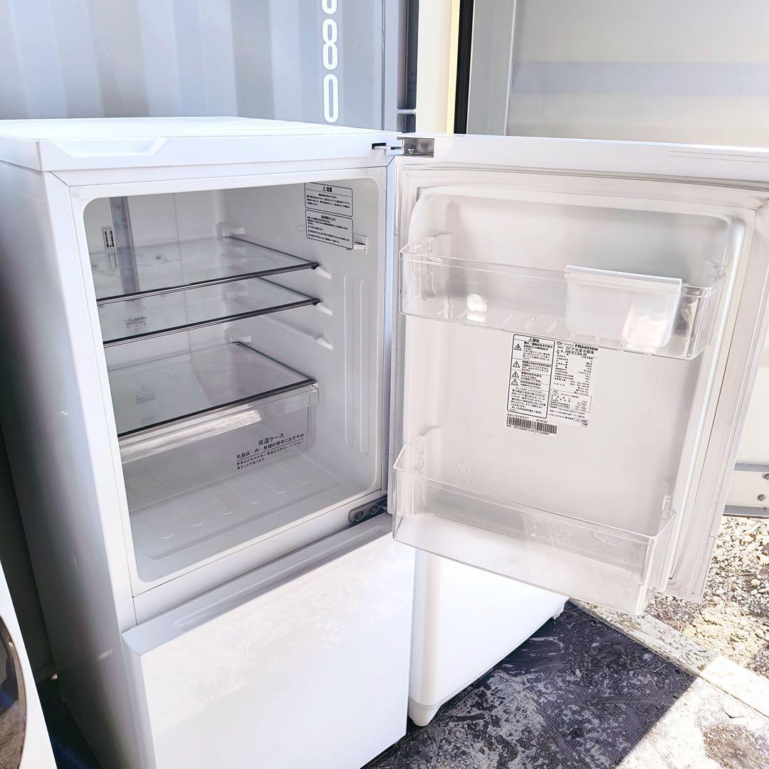 運搬取付無料！ホワイト✖︎ホワイト　冷蔵庫洗濯機2点セット！ハイセンス東芝完動品！