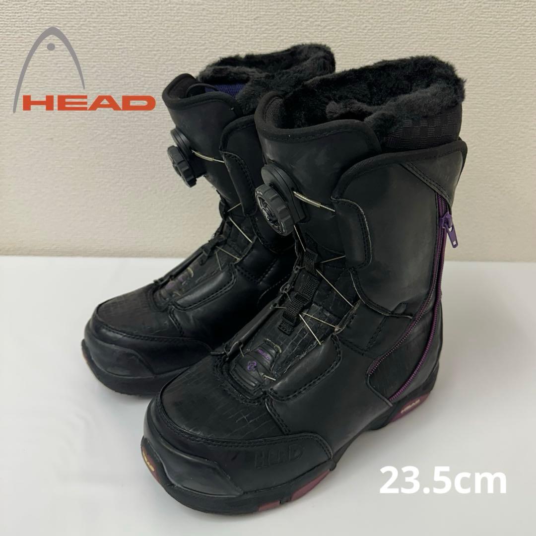HEAD スノーボードブーツ 女性用 ブラック×パープル 23.5cm