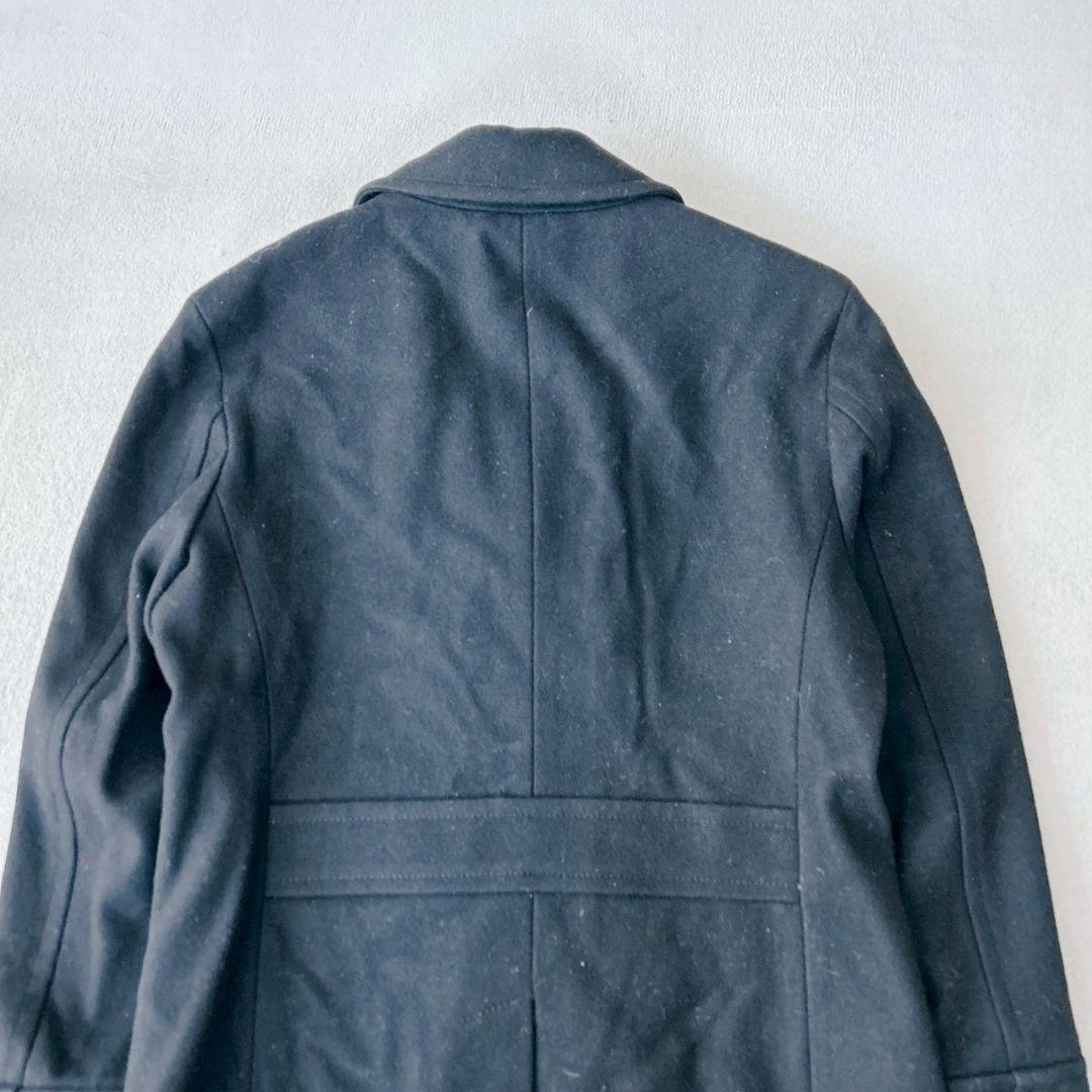 バーバリーブラックレーベル ピーコート ダブルブレスト ノバチェック L 黒