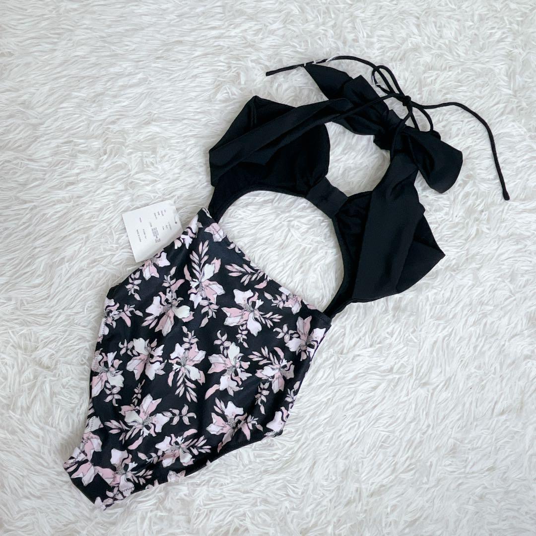 新品 ダーリッチ セパレート 水着 ブラック フラワー