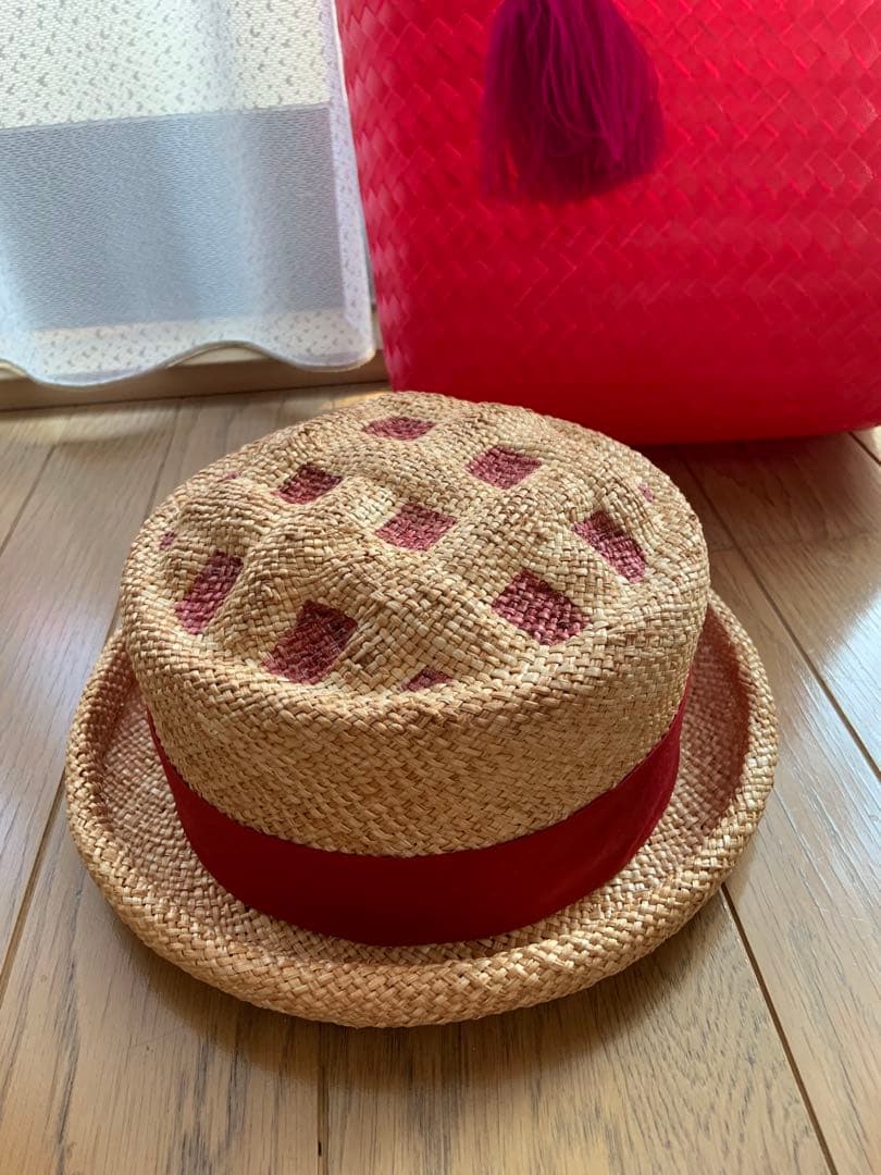 新品未使用　KENT BREAD HAT 麦わらチェリーパイハット