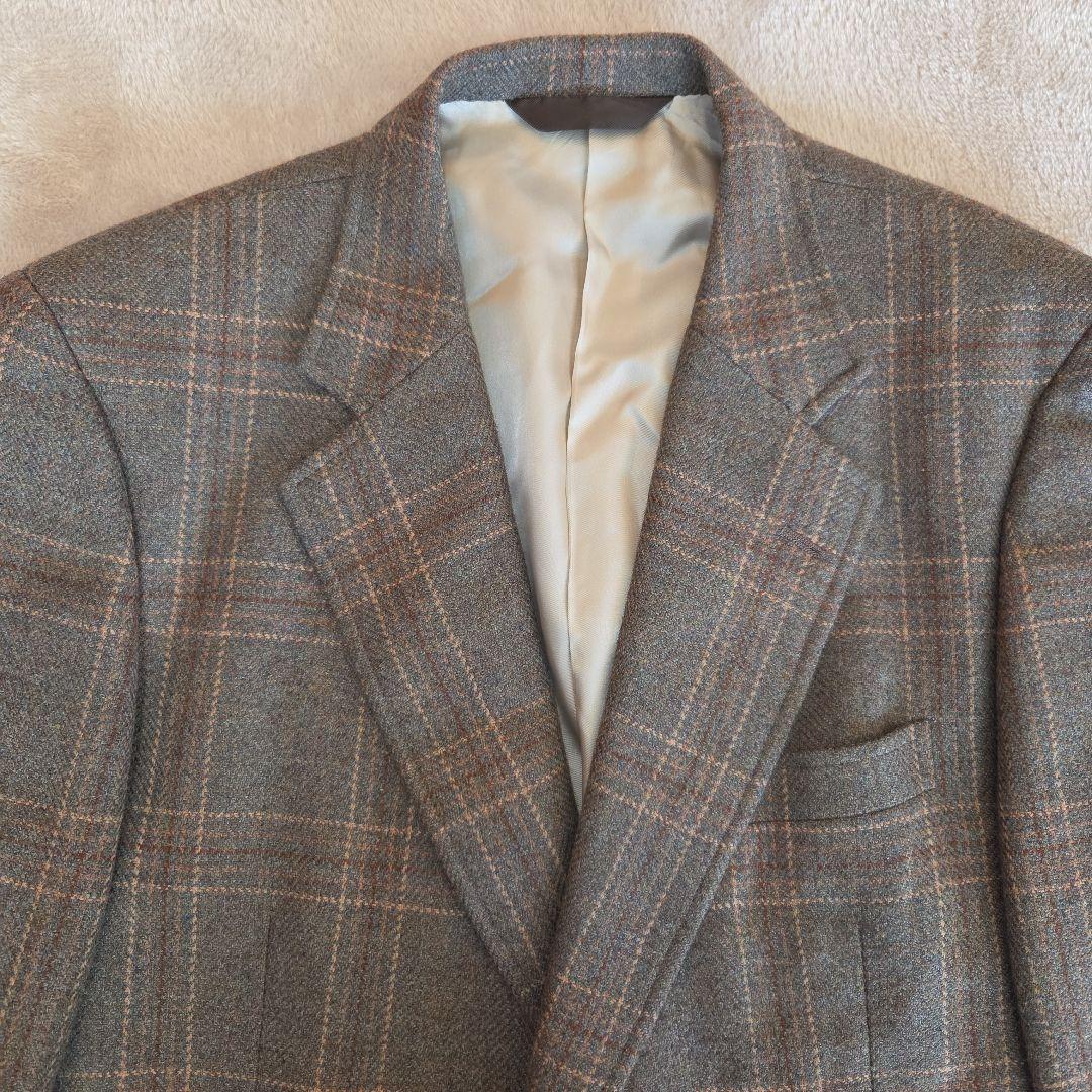 Paul Stuart チェック柄 テーラードジャケット ウール