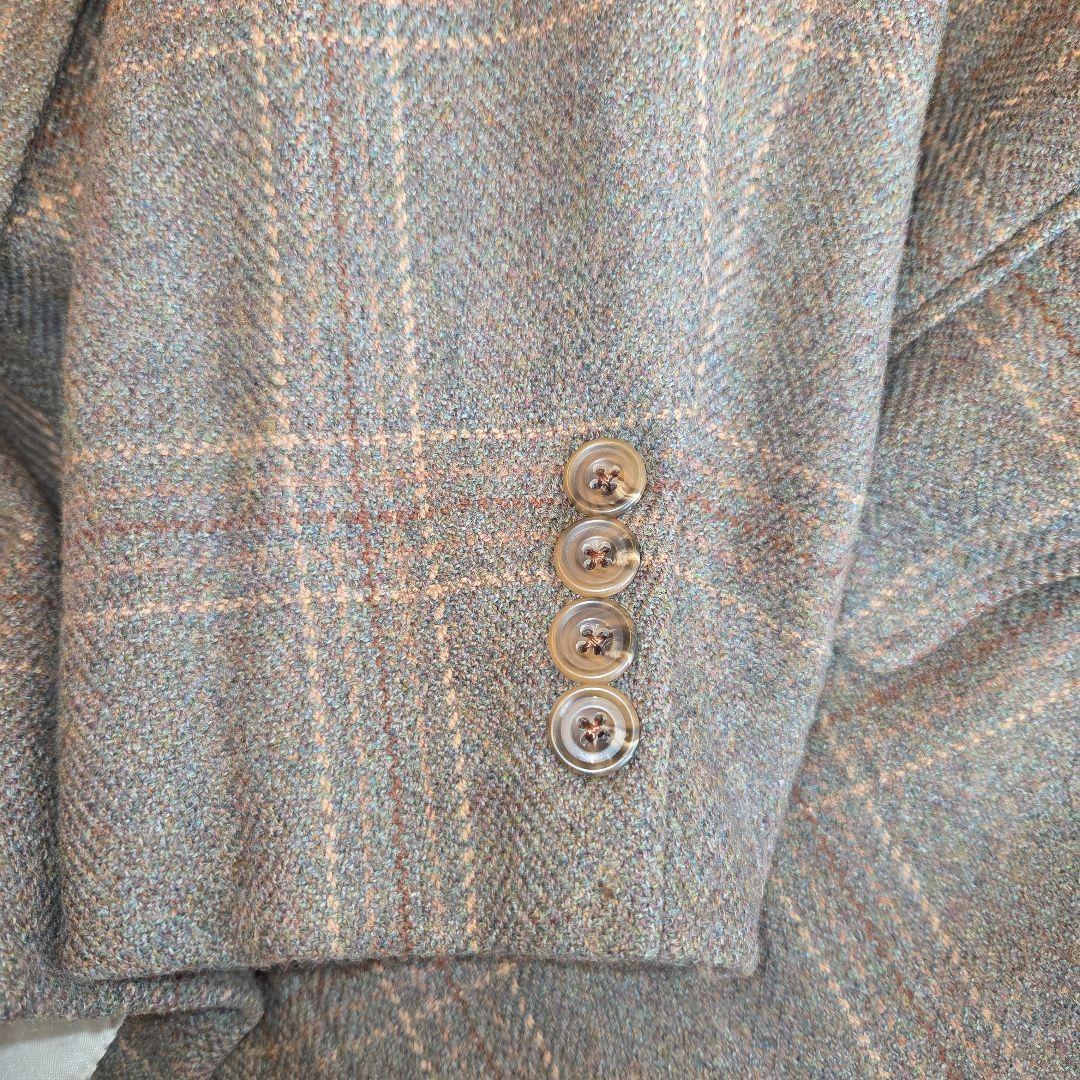 Paul Stuart チェック柄 テーラードジャケット ウール