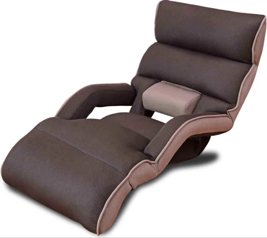 【直接取引希望】明光ホームテック 腰の神様がくれた座椅子 ロング ダークブラウン