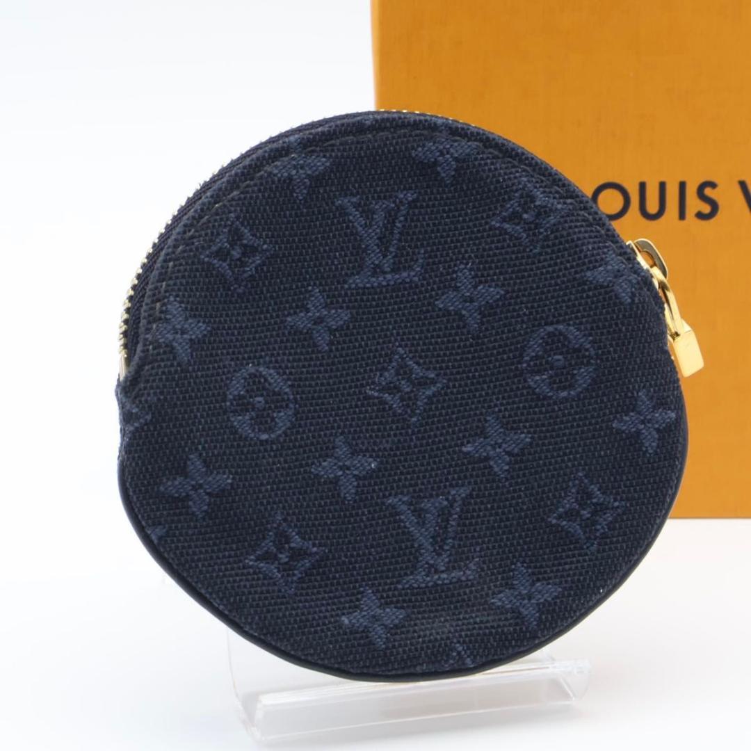 【超極美品】ルイヴィトン　ポルトモネロン　モノグラムミニ　ネイビー　ケース