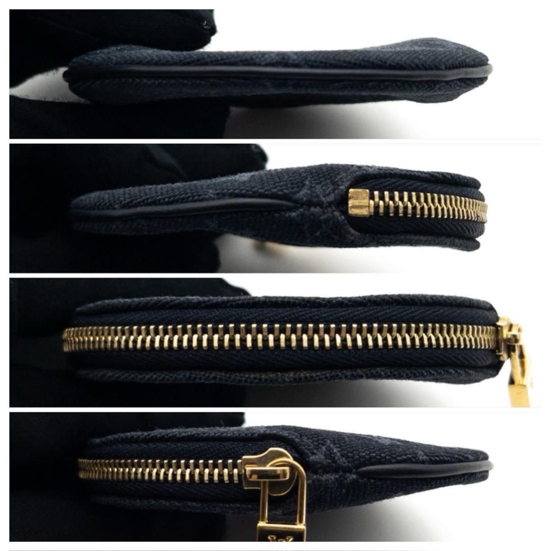 【超極美品】ルイヴィトン　ポルトモネロン　モノグラムミニ　ネイビー　ケース