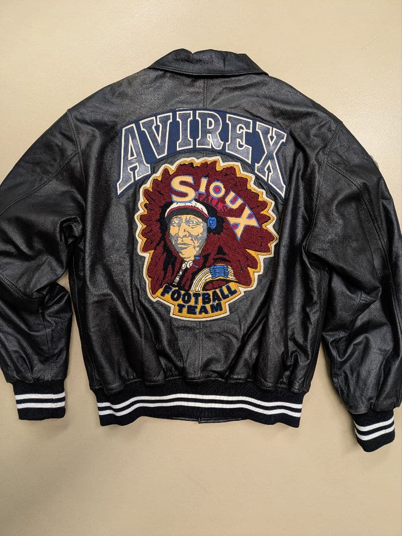 サ*ー様 AVIREX☆オールレザースタジャン