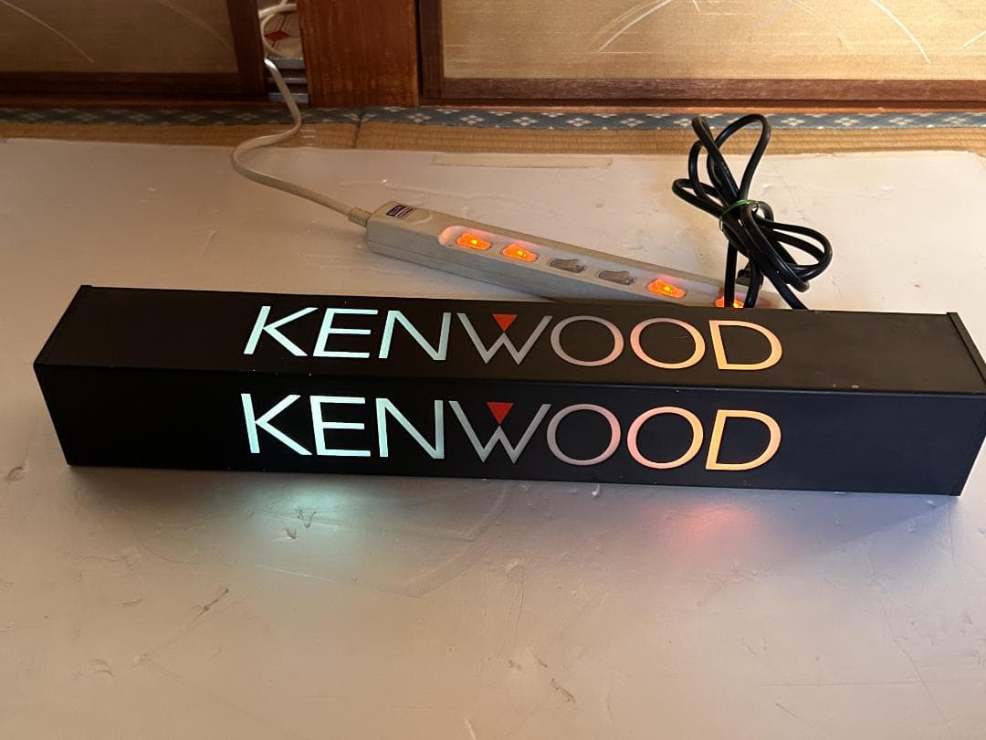 当時物　KENWOOD 　店頭ディスプレイライト　　現状