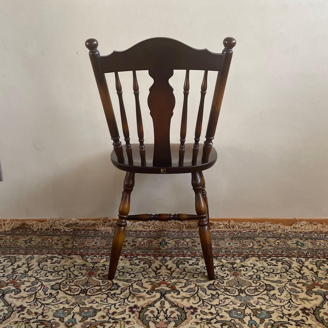 ②【美品】キツツキ 飛騨産業 ダイニングチェア　ウィンザーチェア　コムバック