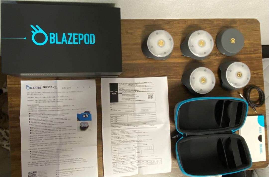 【美品 保証書付】BLAZEPOD ブレイズポッド　トレーナーキット 4個セット