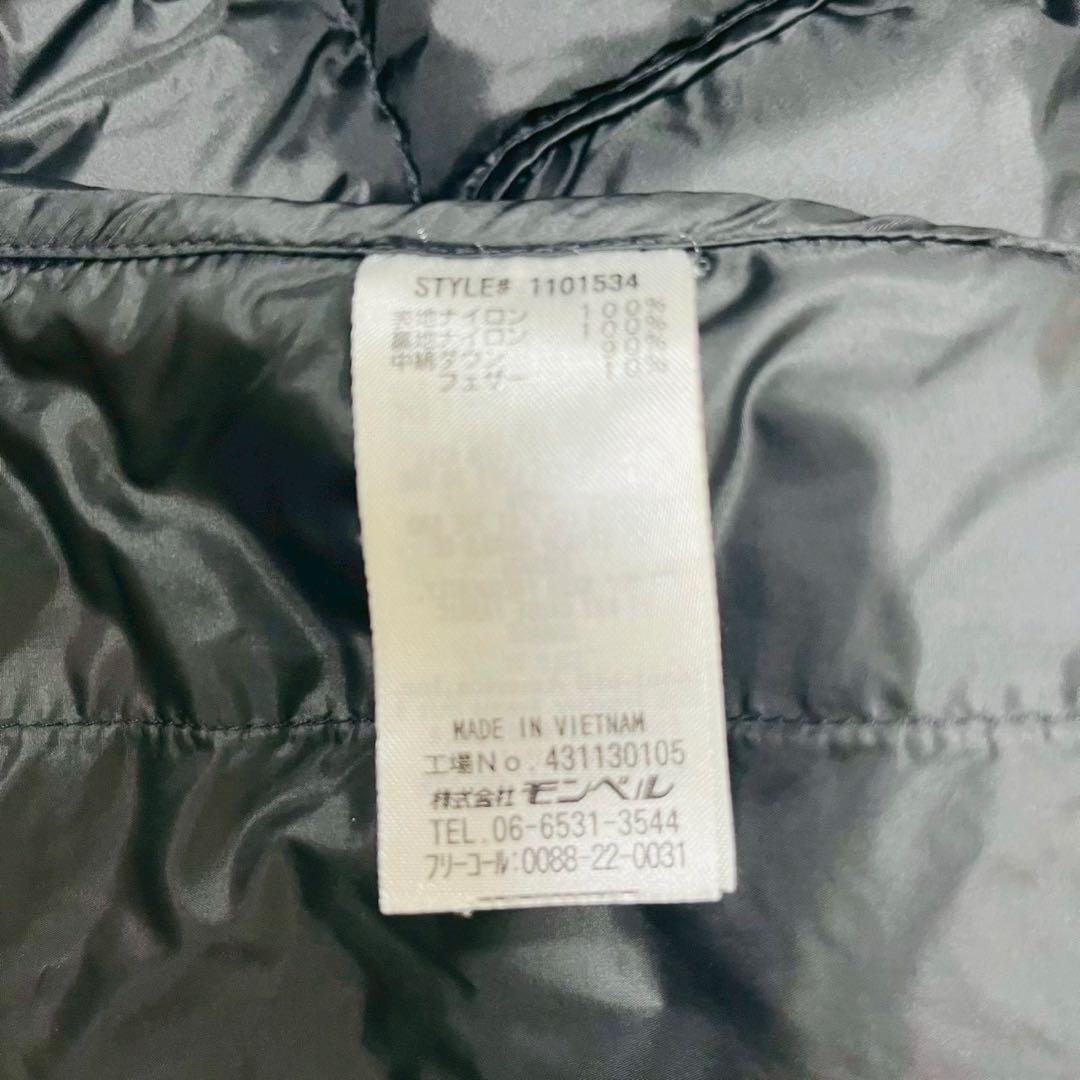 モンベル　ライトアルパインダウン ジャケット M 　ブラック　軽量　防寒