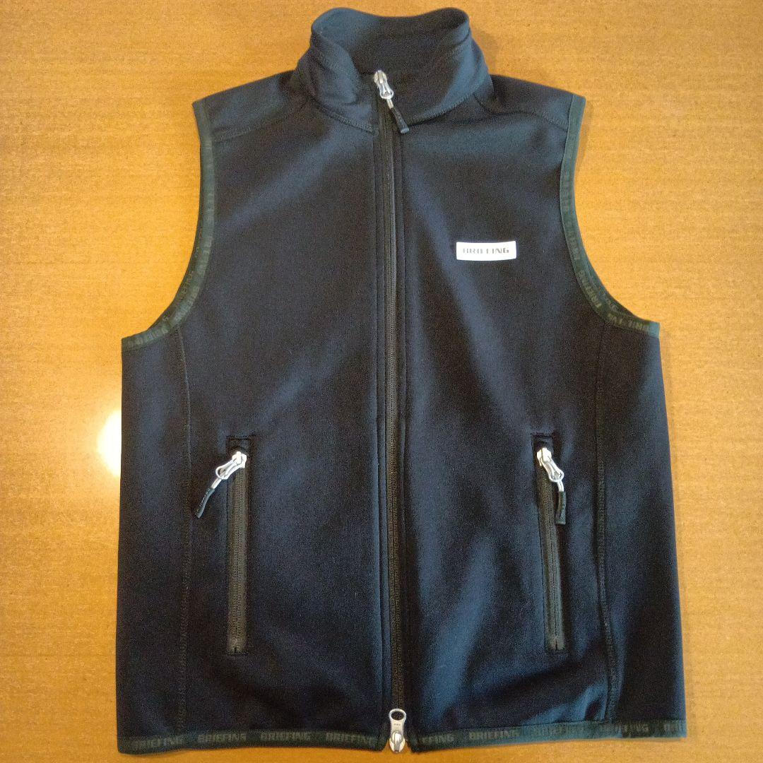 BRIEFING ブラック ジップアップベスト