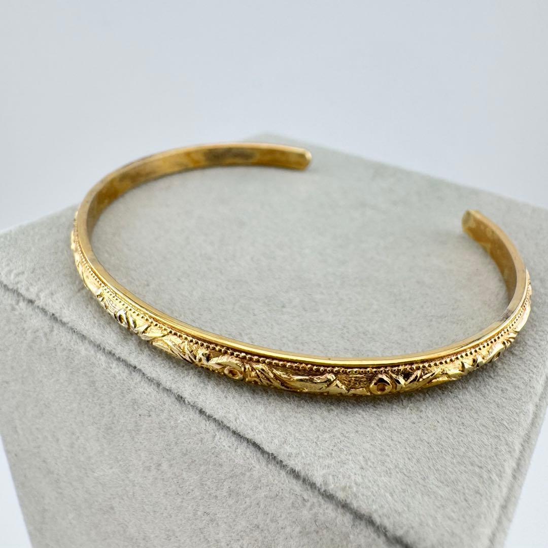 【最終価格！人気商品早い者勝ち！】agete ゴールドバングル　シルバー素材