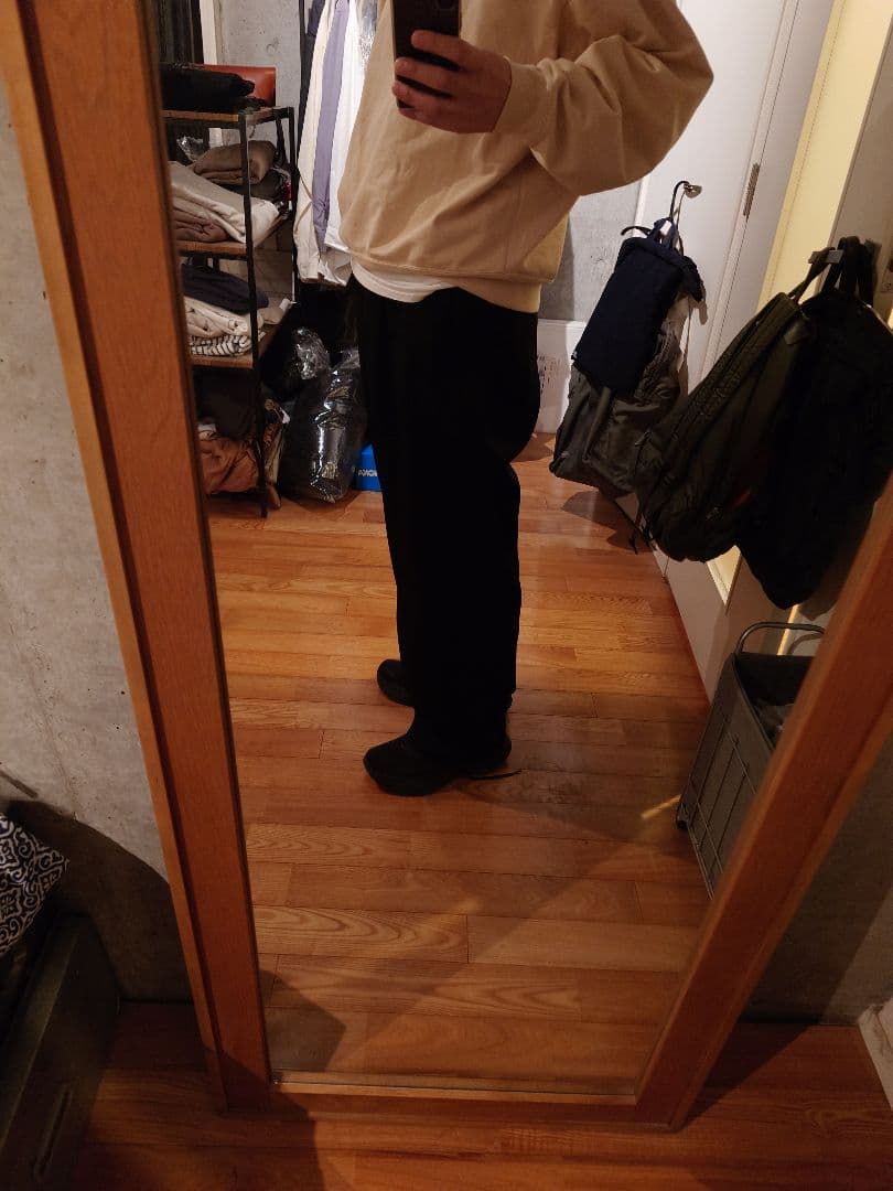 グラフペーパー SCALE OFF WOOL WIDE CHEF PANTS