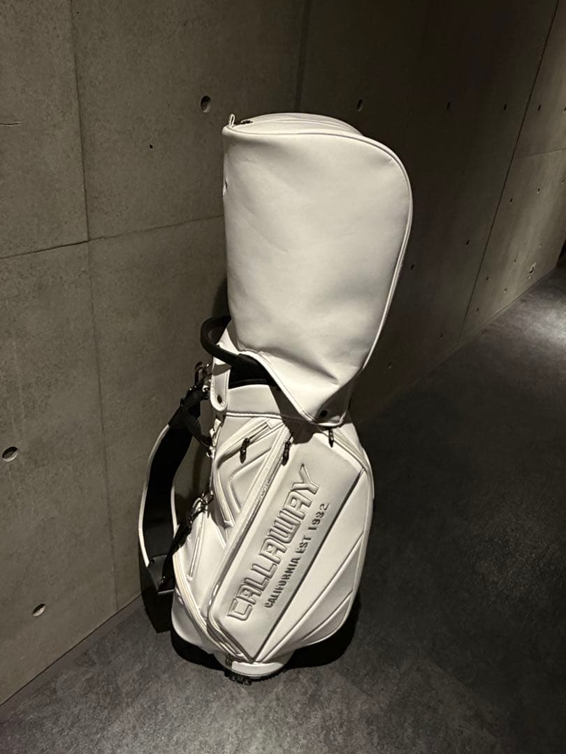 【匿名配送】CALLAWAY ホワイトキャディバッグ　直取OK