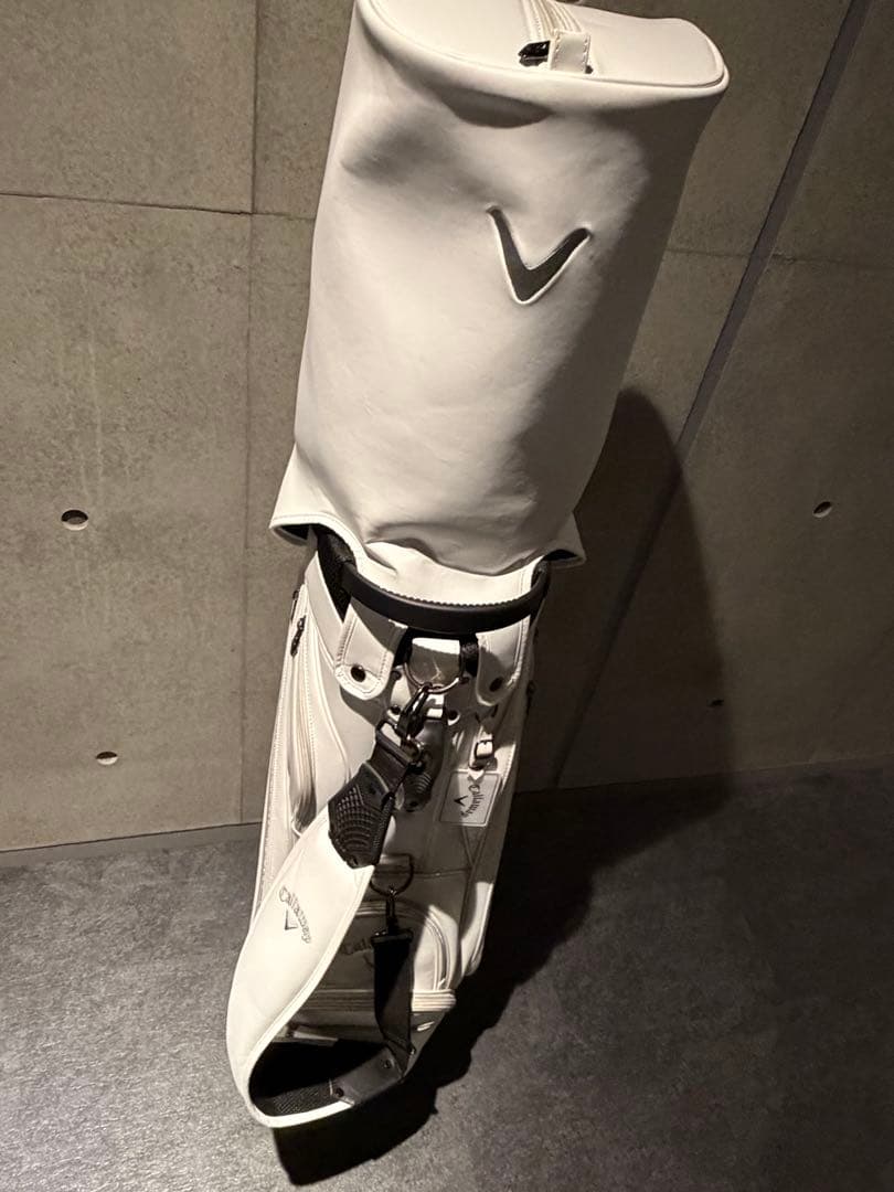 【匿名配送】CALLAWAY ホワイトキャディバッグ　直取OK