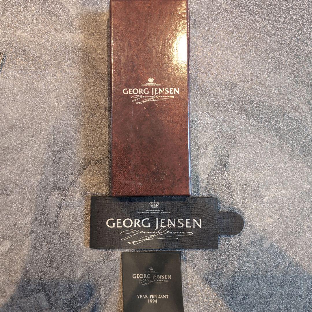 ジョージジェンセン　イヤーペンダント　 ガーネット 1994年製