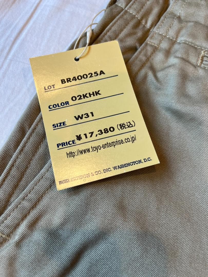 【新品】Buzz Rickson's チノパン M40025A 31