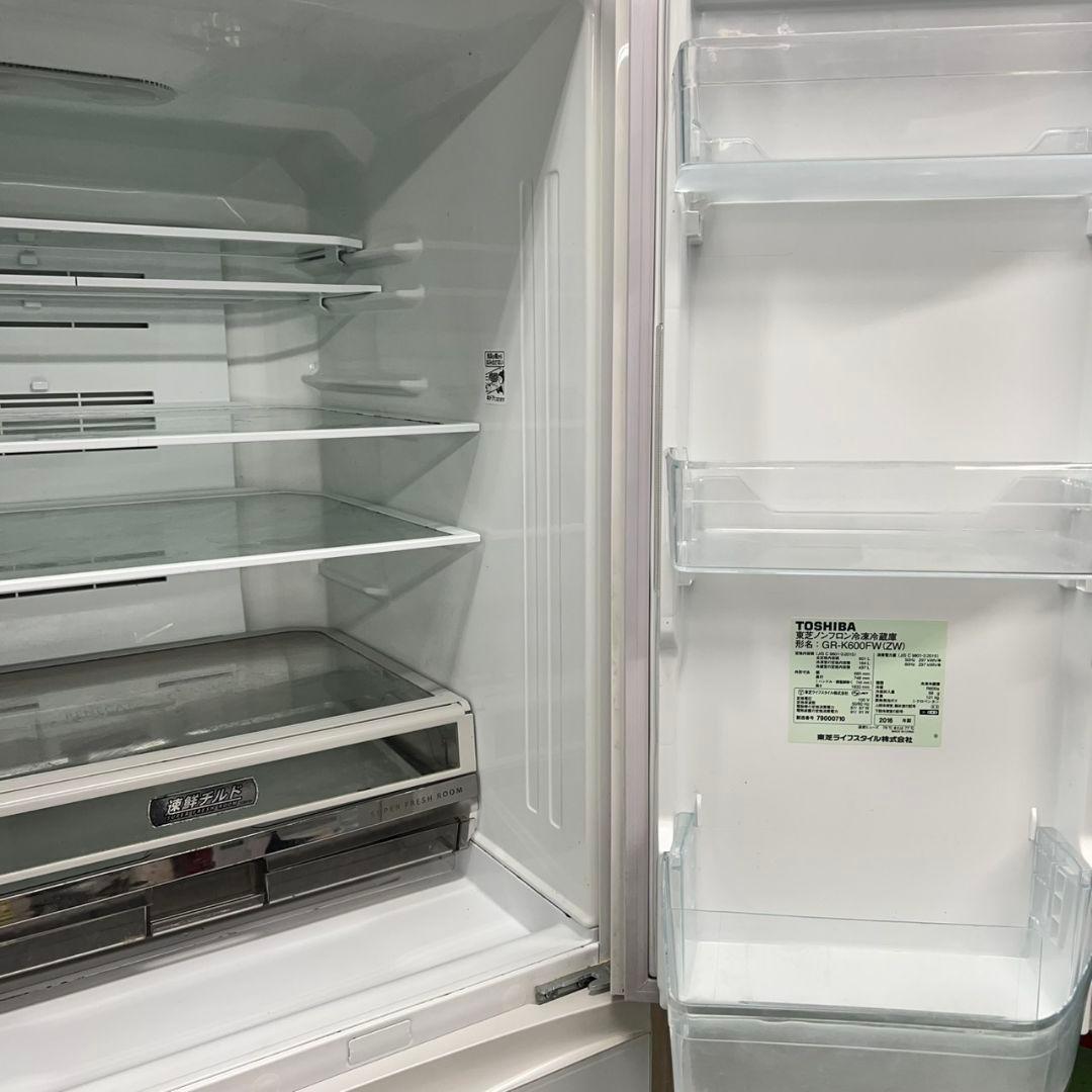 382 冷蔵庫　大型　600L強　観音開き　自動製氷機付　6ドア　大人気　保証込