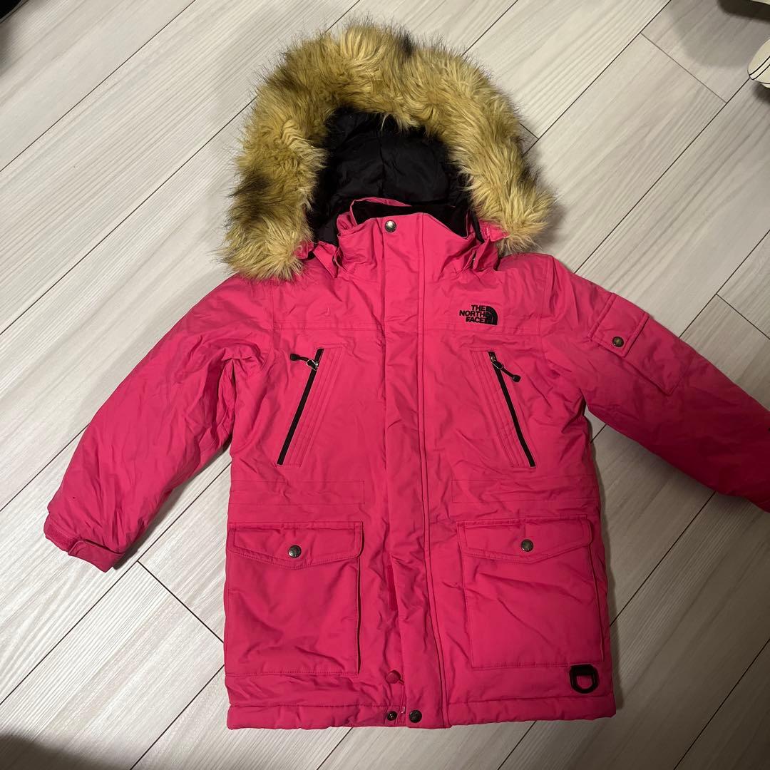 美品　TH NORTH FACEダウンジャケット ピンク　キッズ110