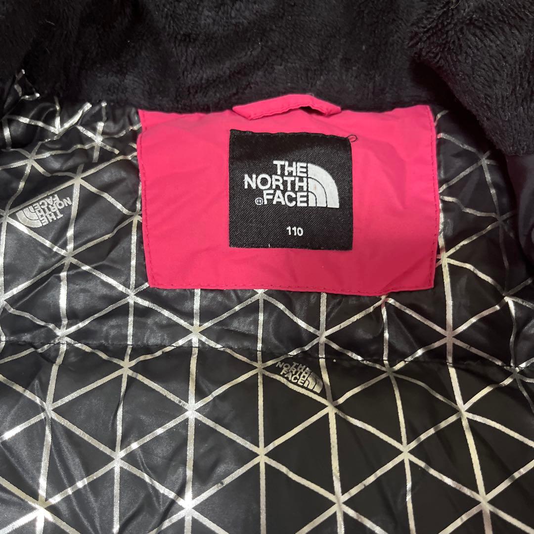 美品　TH NORTH FACEダウンジャケット ピンク　キッズ110