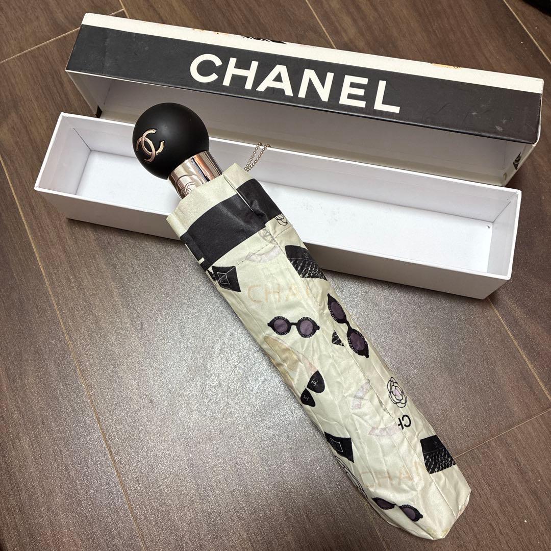CHANEL 折りたたみ傘 晴雨兼用