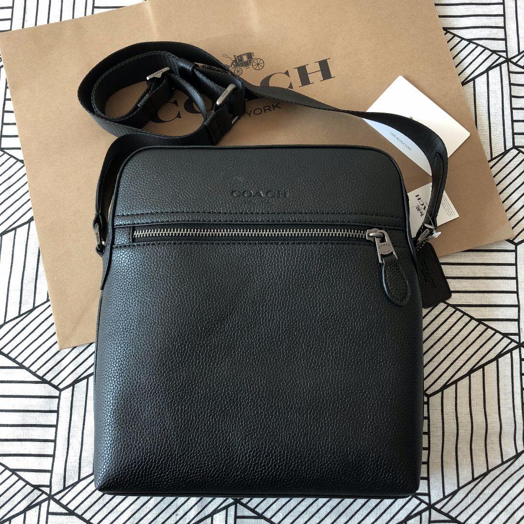 COACHコーチバッグ F68014 ブラック ショルダーバッグメンズバッグ