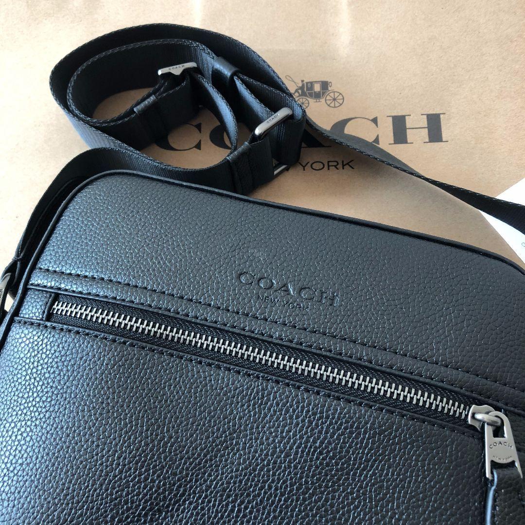 COACHコーチバッグ F68014 ブラック ショルダーバッグメンズバッグ