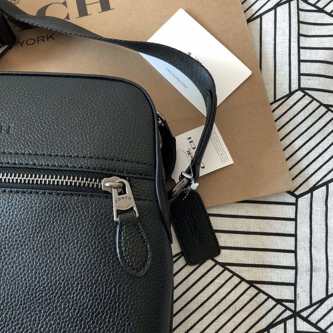COACHコーチバッグ F68014 ブラック ショルダーバッグメンズバッグ