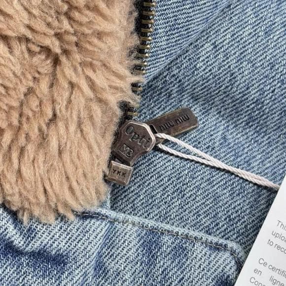 Miu Miu デニムジャケット L レディース 美品 軽やかで着回し◎