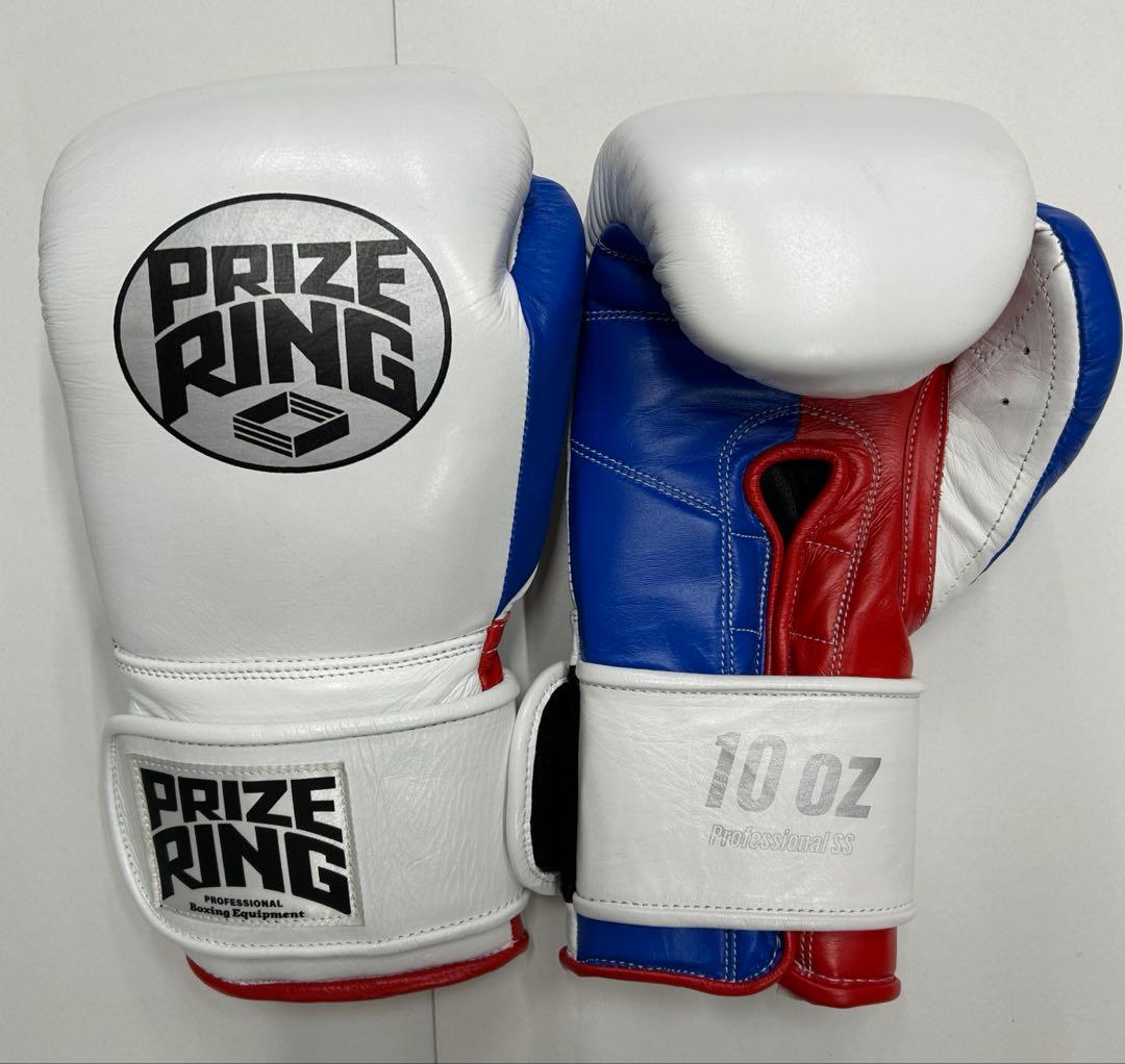 プライズリング　ボクシンググローブ　本革製 10oz 白