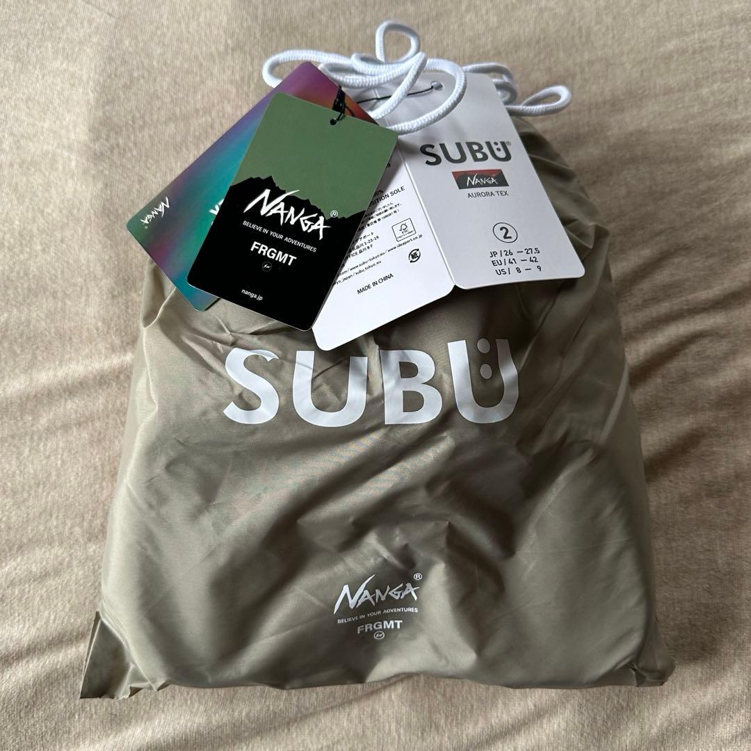 2新品 NANGA FRAGMENT SUBU ウィンター サンダル ベージュ