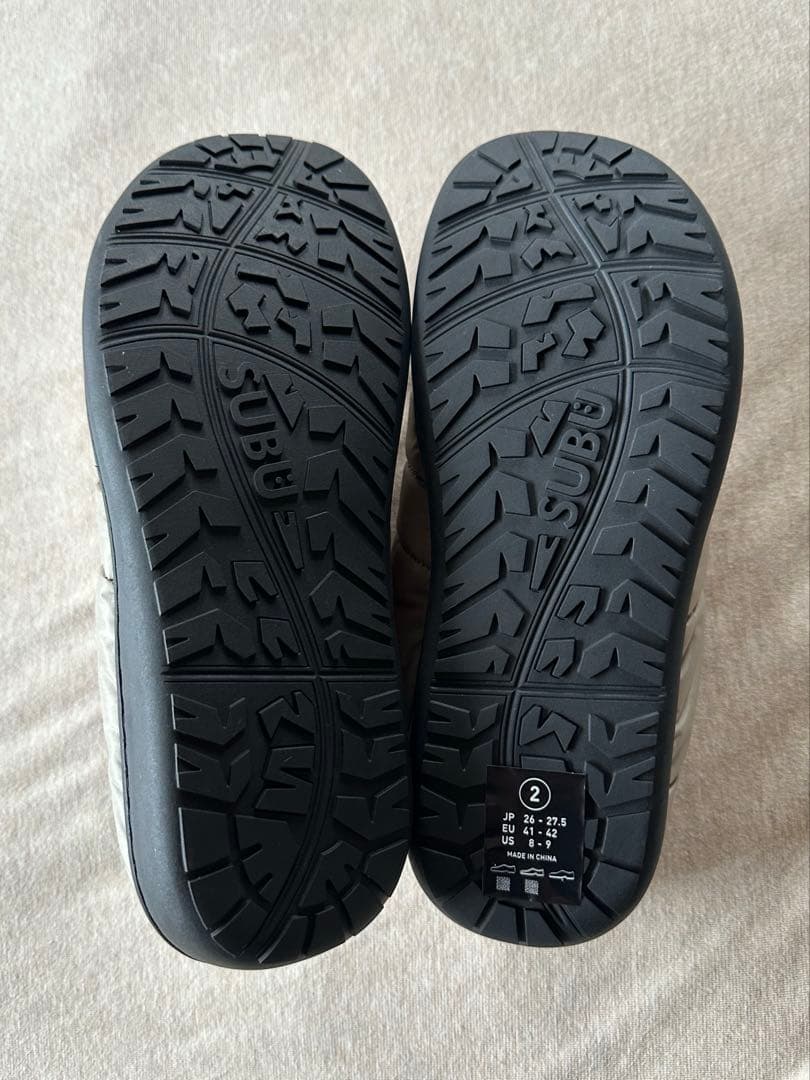 2新品 NANGA FRAGMENT SUBU ウィンター サンダル ベージュ