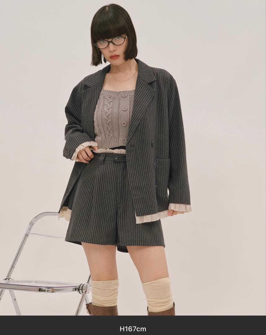 <loin nuit>フリルジャケット