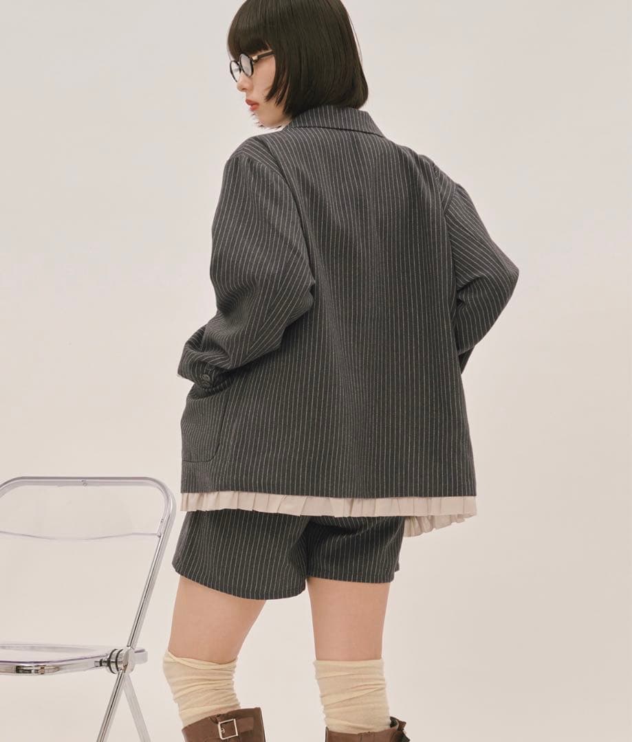 <loin nuit>フリルジャケット