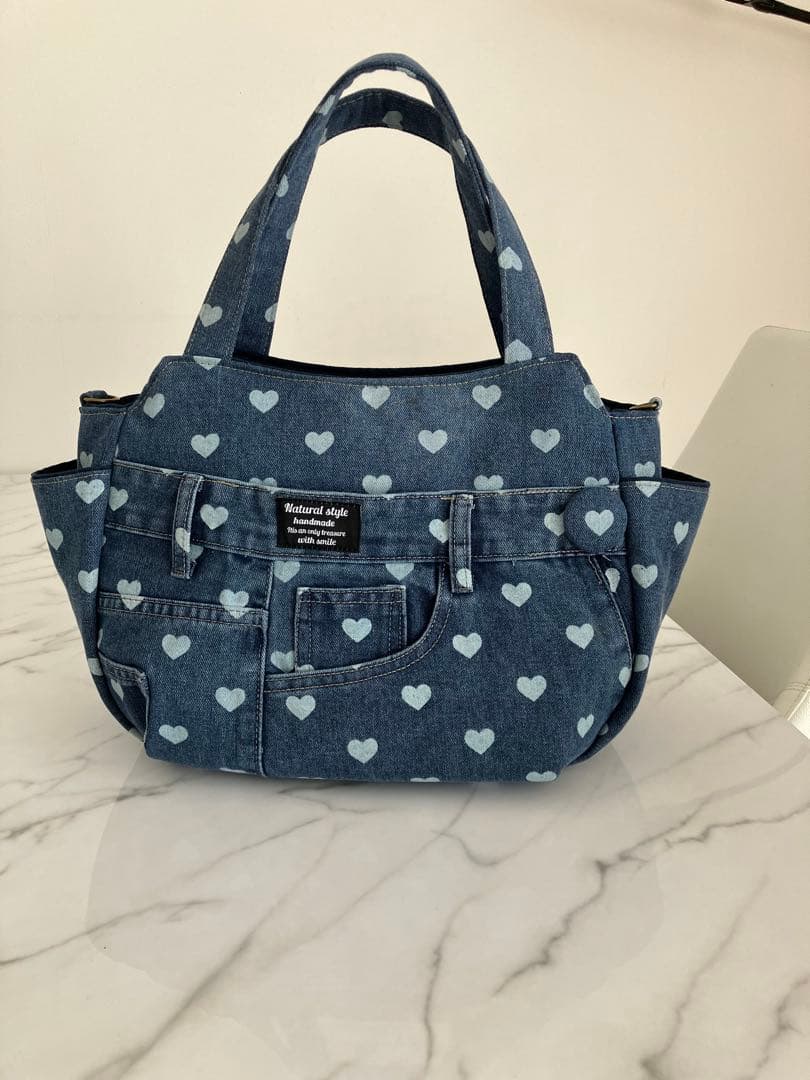 1040 ローザ　デニムリメイクバック　ハンドメイド