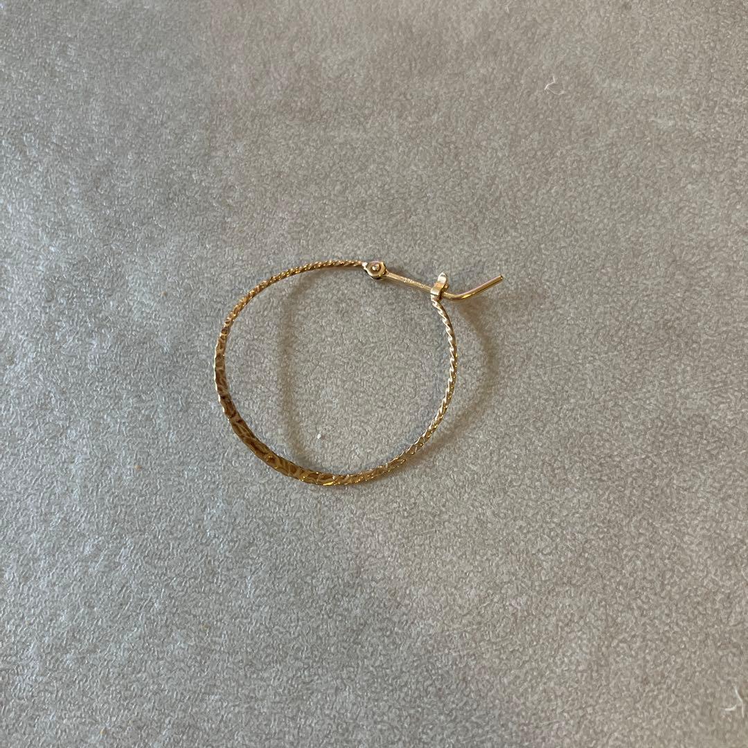 アガット　agete K 10 フープ　ピアス