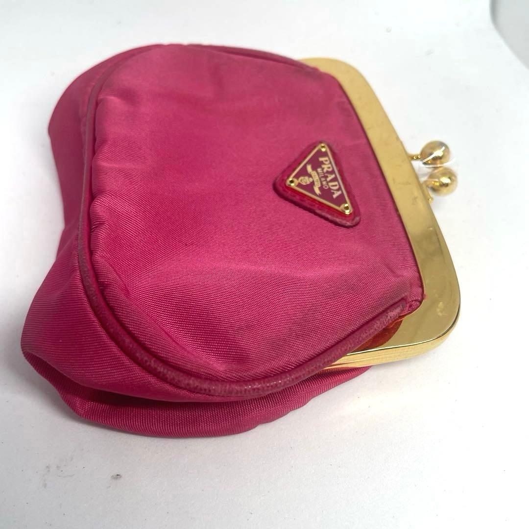 専用❗️可愛い♡PRADA✨プラダ　がま口　ピンク ケース 小銭入れ