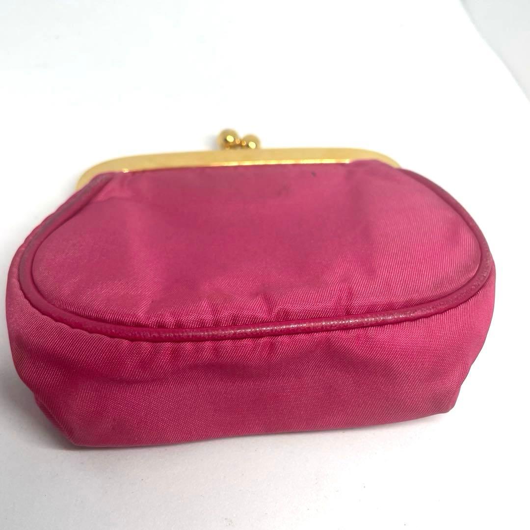 専用❗️可愛い♡PRADA✨プラダ　がま口　ピンク ケース 小銭入れ